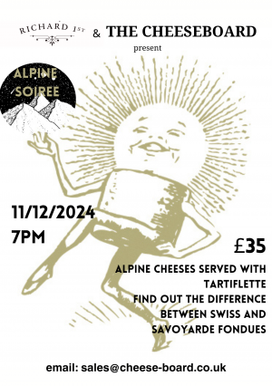 An evening of Alpine cheeses in Greenwich London