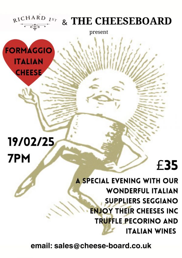 Italian cheese and wine night with Seggiano